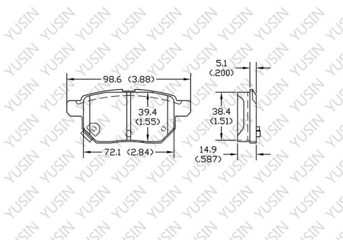 Brake pad for Suzuki SWIFT IV