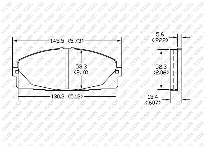 Brake pad for Toyota Grace