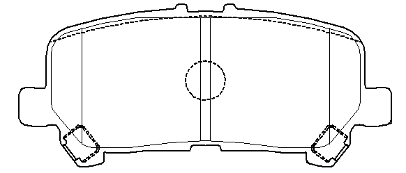 Brake pad for Toyota GranAce