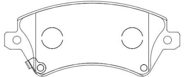 Brake pad for Toyota PREMIO D1215-8335