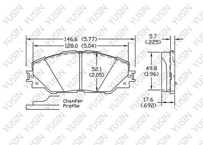 Brake pad for Toyota RAV4