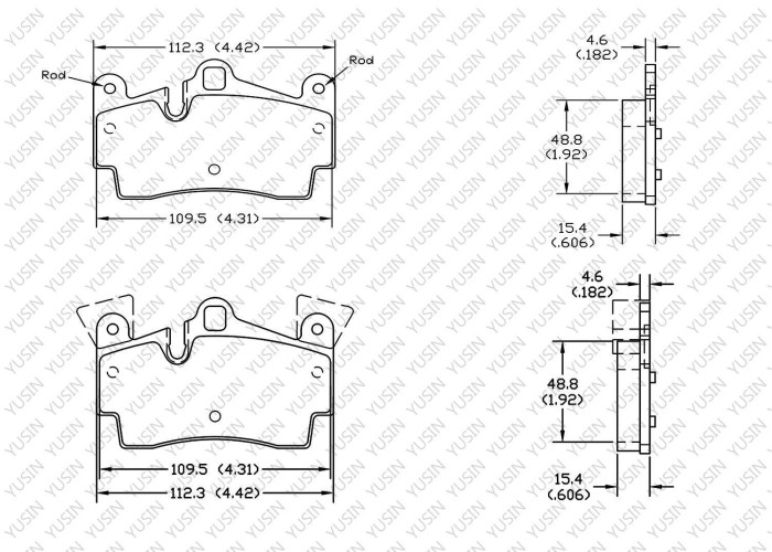 Brake pad for Volkswagen Touareg