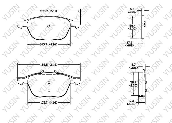 Brake pad for Volvo V40