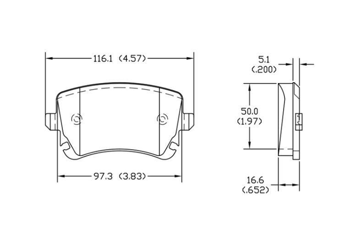 D1018 Rear Brake Pad