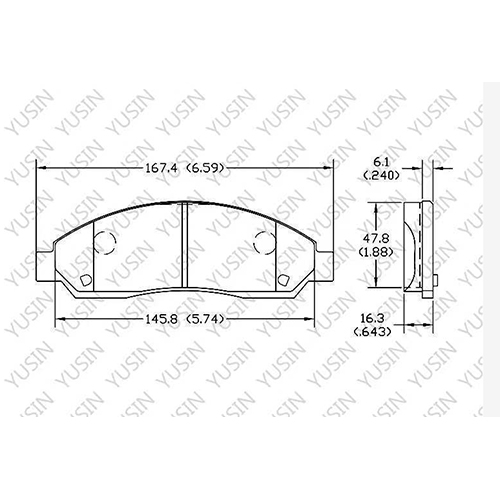 D1039 Front Brake Pad