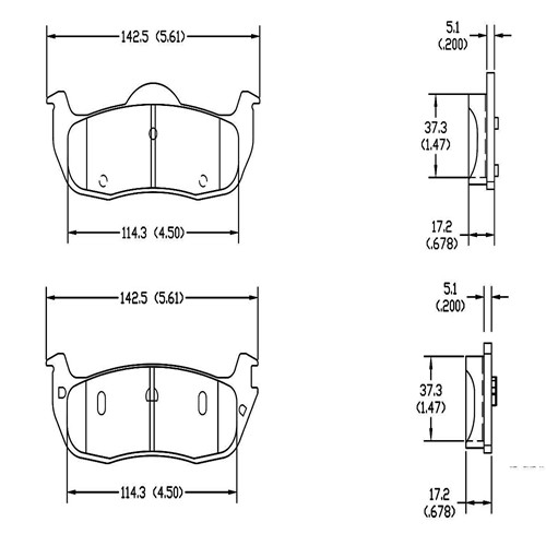 D1041 Rear Brake Pad