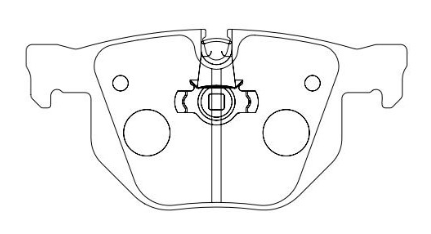 D1042 Rear Brake Pad