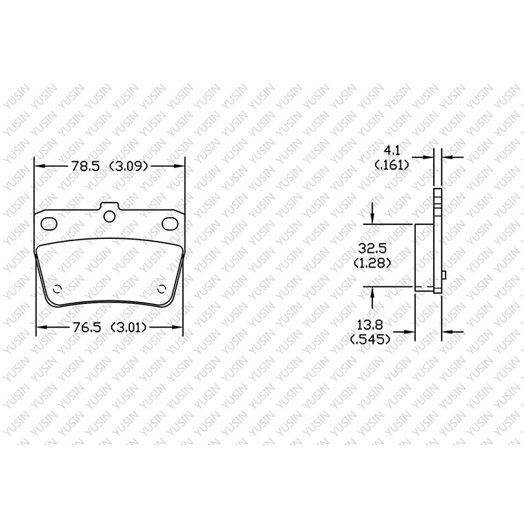 D1051 Rear Brake Pad