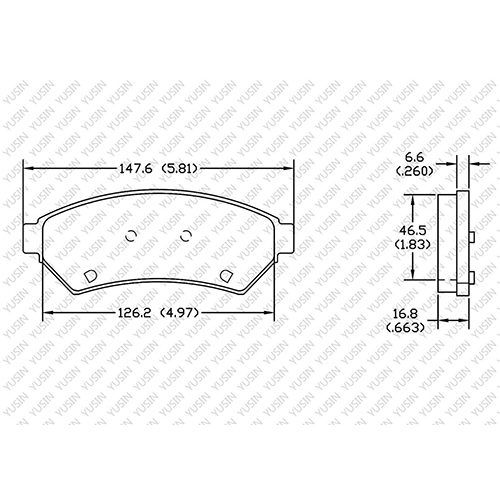 D1075 Front Brake Pad