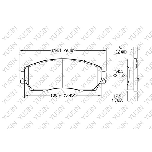 D1089 Front Brake Pad