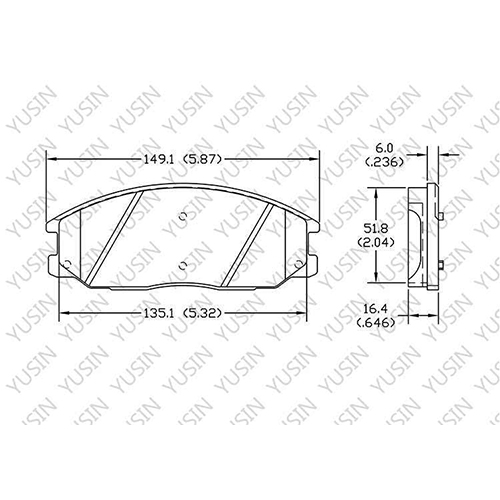 D1097 Front Brake Pad