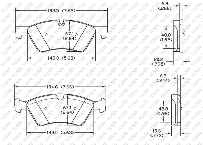 D1123 Front Brake Pad