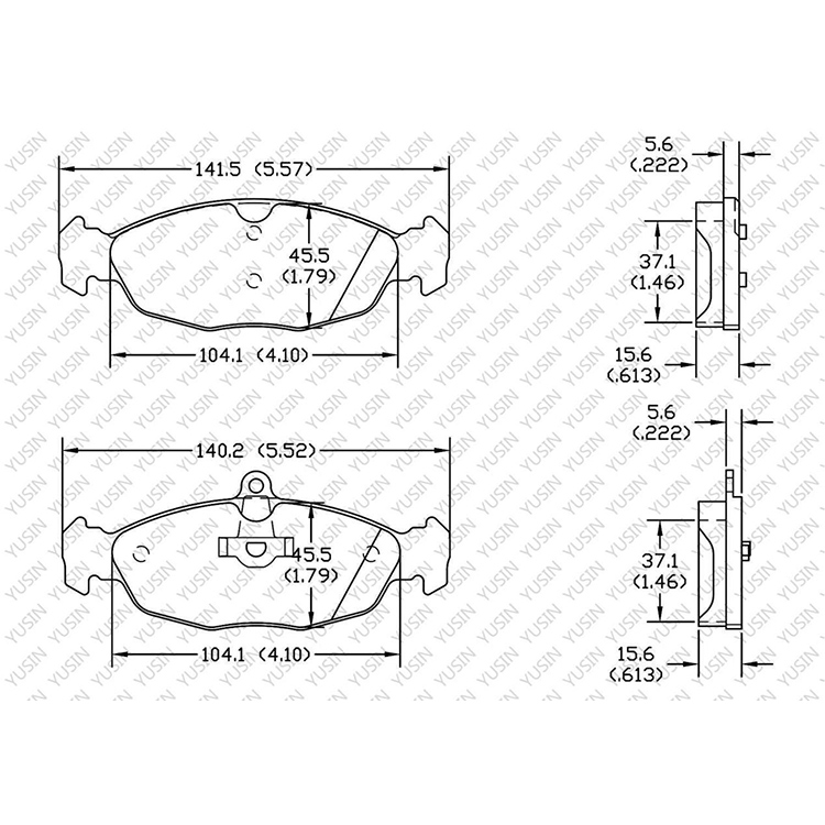 D1139 Rear Brake Pad