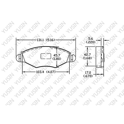 D1143 Front Brake Pad