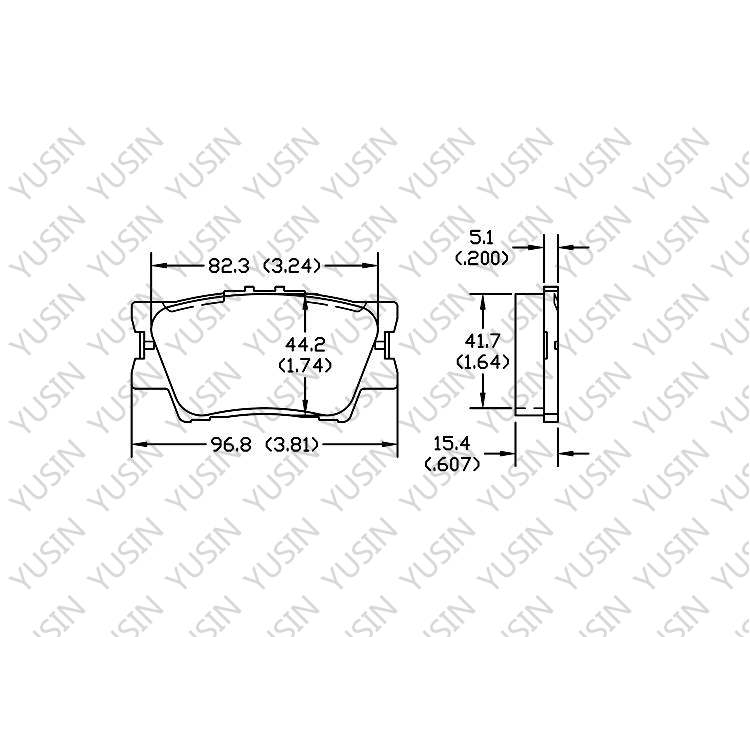 D1212 Rear Brake Pad