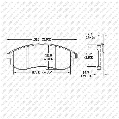 D1214 Front Brake Pad