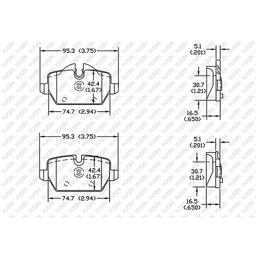 D1226 Rear Brake Pad