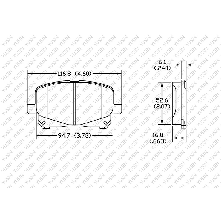 D1227 Front Brake Pad