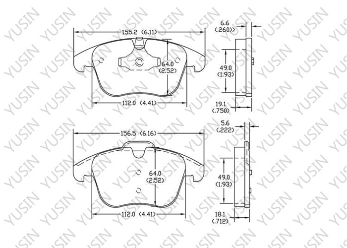 D1241 Front Brake Pad