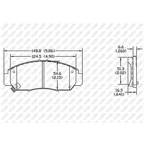 D1276 Front Brake Pad