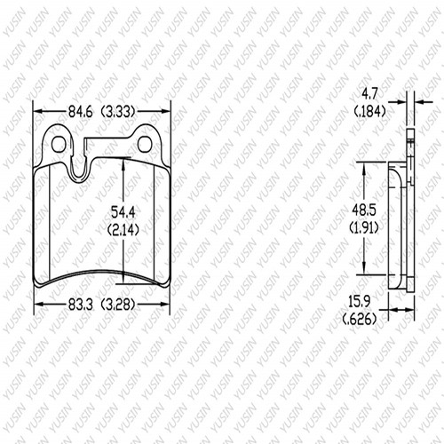 D1277 Rear Brake Pad