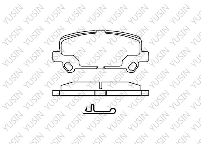 D1281 Rear Brake Pad