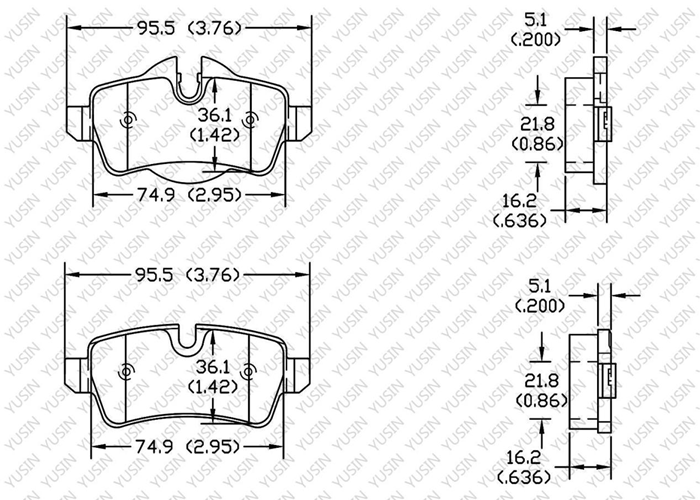 D1309 Rear Brake Pad