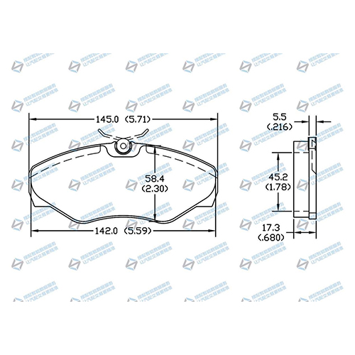 D1345 Front Brake Pad