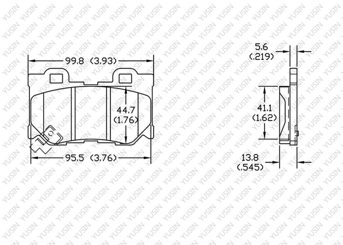 D1347 Rear Brake Pad