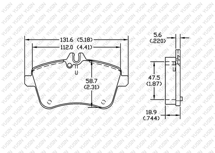 D1357 Front Brake Pad