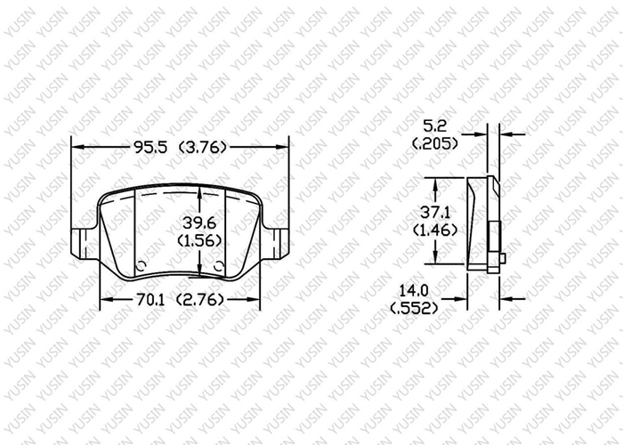 D1358 Rear brake pad