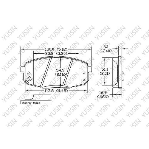 D1397 Front Brake Pad