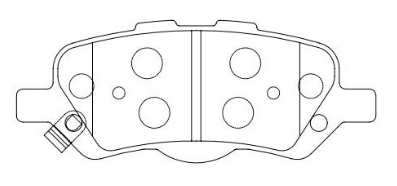 D1402 Rear Brake Pad