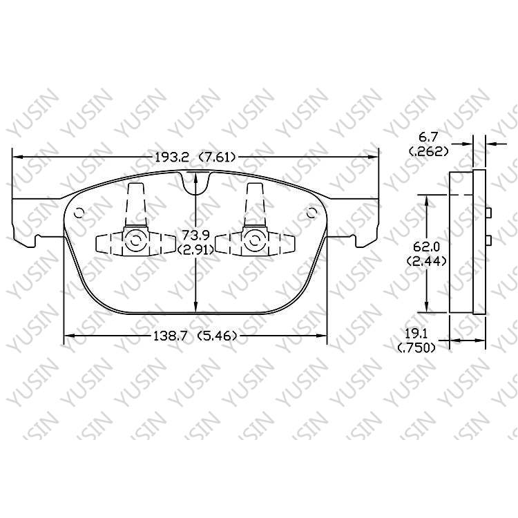 D1412 Front Brake Pad