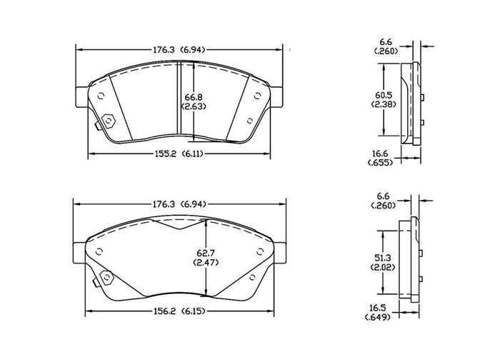 D1422 Front Brake Pad