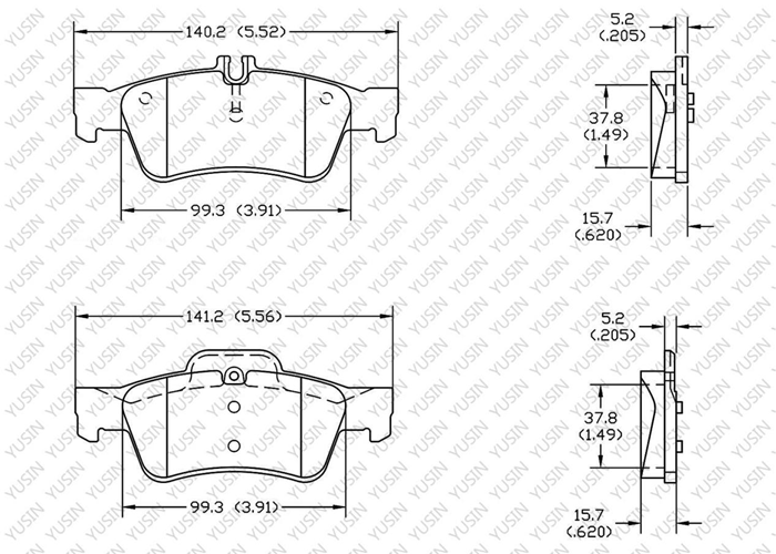 D1424 Rear Brake Pad