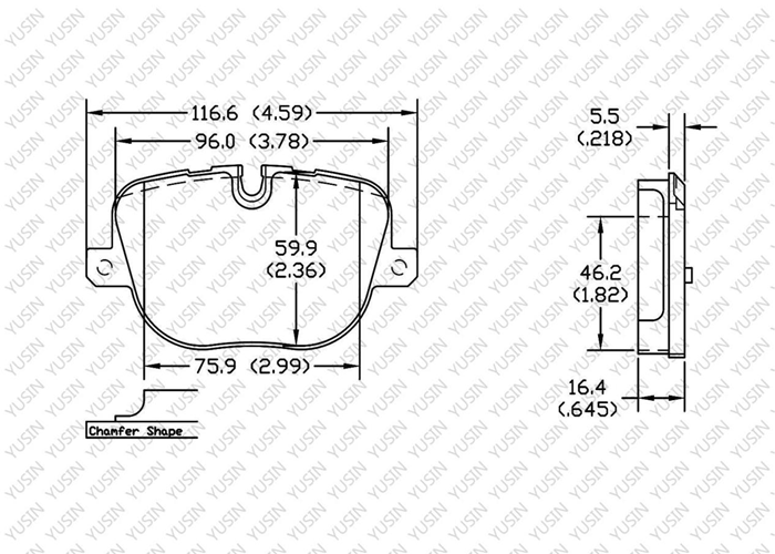 D1427 Rear Brake Pad