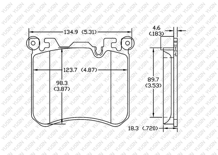 D1429 Rear Brake Pad