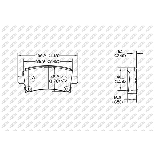 D1430 Rear Brake Pad