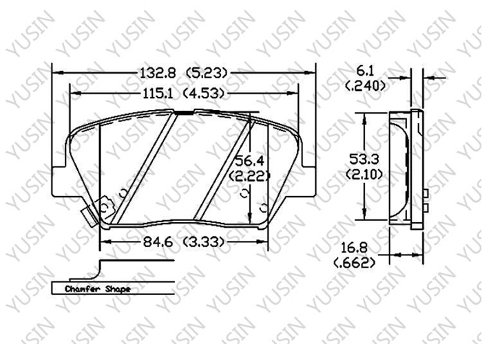 D1432 Front Brake Pad