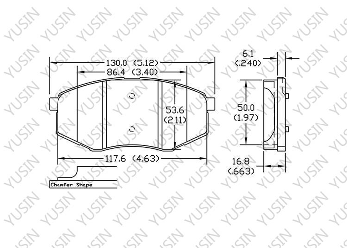 D1447 Front Brake Pad