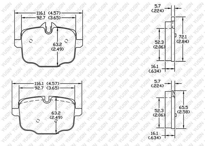 D1469 Rear Brake Pad