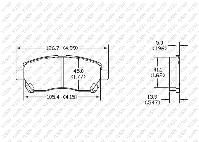 D1471 Front Brake Pad