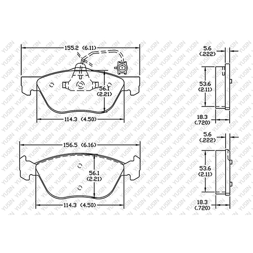 D1476 Front Brake Pad