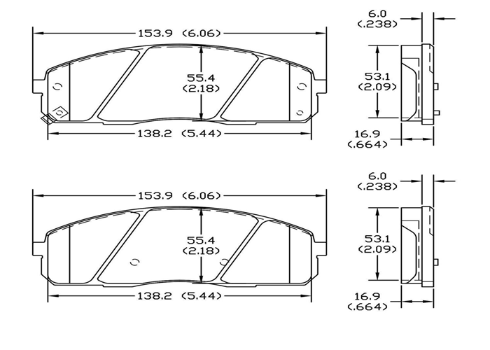 D1520 Front Brake Pad