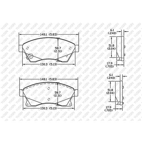 D1522 Front Brake Pad