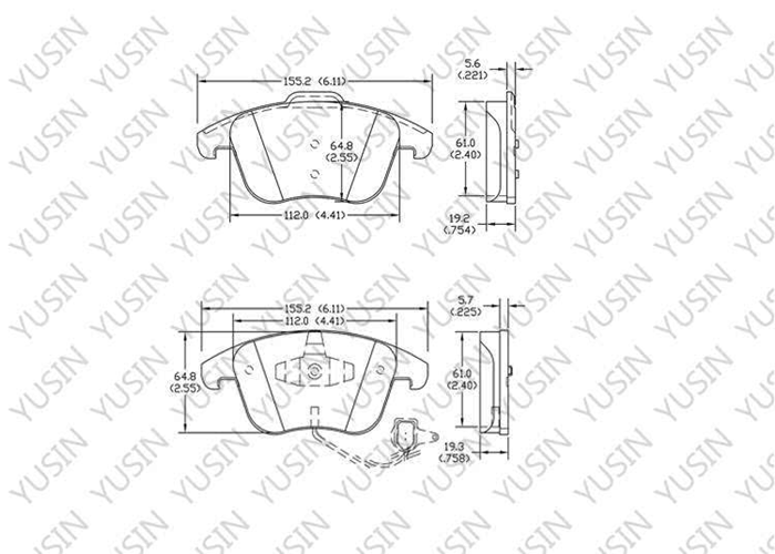 D1535 Front Brake Pad