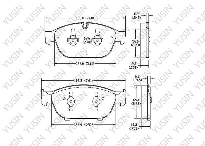 D1549 Front Brake Pad