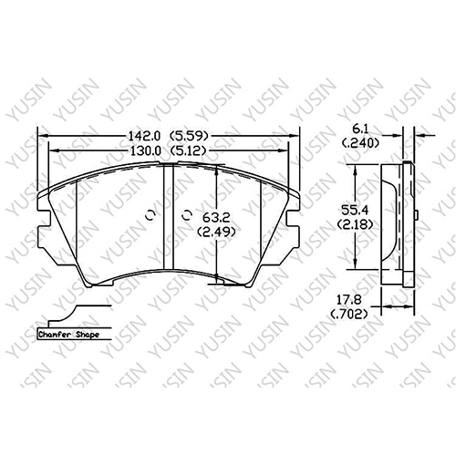 D1557 Front Brake Pad