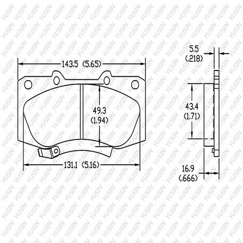 D1567 Front Brake Pad